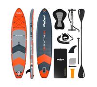 Rebel Electro Tavola da SUP gonfiata con sedile da nuoto Drop Stitch Set da 350 cm con pompa a pala zaino RBA-4501-OR