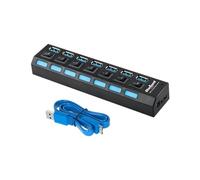 Rebel HUB USB 3.0 a 7 porte, 5 Gbps, Plug&Play Rebel