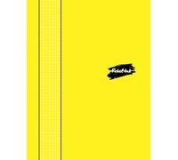 Rebel Ink: Quad Ruled Notebook: 8 1/2 x 11 Inches | Dark Paper | 222 Pages of Precision | 5x5 (5 Squares Per Inch) with Crisp White Lines on a Bold Dark Background | Neon Yellow Cover