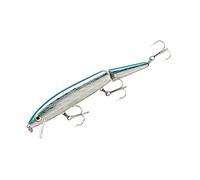 Rebel j30s-03 Jointed Minnow, 11/453,6 Gram, 5 - 1/5,1 cm, Argento/Blu