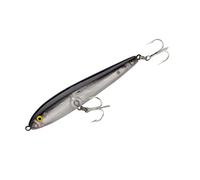 Rebel Jumping Minnow Lures, argento/nero, 4,5 pollici (T2001S)