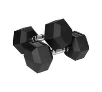 Rebel - Manubrio in ghisa HEX gommato 2 x 15 kg RBA-2325-15