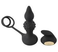 Rebel RC Butt Plug with Cock & Ball Rings - Tappo Anale con Anelli per Pene