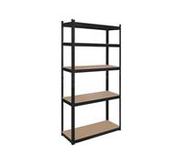 Rebel Scaffale per stoccaggio in metallo 180 x 90 x 40 Nero RB-1251B