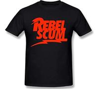 Rebel Scum Mens T-Shirt Printed Graphic Top Unisex Tee Black XL