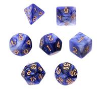 REBEL - Set di dadi RPG - Bicolore - Viola e Argento