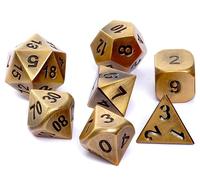 REBEL - Set di dadi RPG - Metallo - Ottone