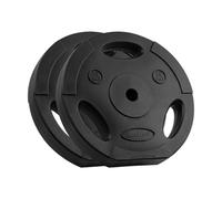 Rebel Set di pesi bituminosi 2 x 15 kg disco con foro 31 mm con maniglie RBA-2124