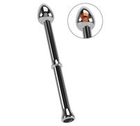 Rebel - vibratore prostatico in metallo (argento)