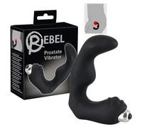 Rebel - vibratore prostatico curvo - silicone nero