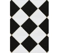 Rebel Walls Carta da parati Checkered Tiles - Black/ White