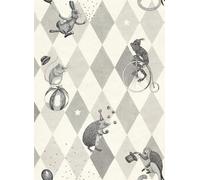Rebel Walls Carta da parati Circus Corner - Graphite