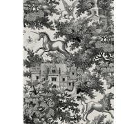 Rebel Walls Carta da parati Fairy Tale Castle - Graphite