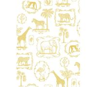 Rebel Walls Carta da parati panoramica Animal Party - Yellow
