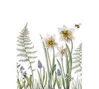 Rebel Walls Carta da parati panoramica Bumblebee - White