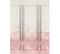 Rebel Walls Carta da parati panoramica Patinated Panels - Pink