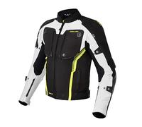 REBELHORN Borg Giacca da Moto Uomo | Cordura | Membrana Humax | Protezioni per Gomiti e Spalle Livello 2 | 10 Canali di Ventilazione