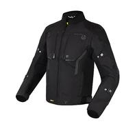 REBELHORN Borg Giacca da Moto Uomo | Cordura | Membrana Humax | Protezioni per Gomiti e Spalle Livello 2 | 10 Canali di Ventilazione