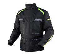 Rebelhorn Cubby 4 Giacca tessile da motocicletta impermeabile, nero-giallo, taglia 2XS per maschi