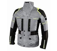 REBELHORN Cubby III Giacca da moto per uomo Membrana REISSA CE livello 2 Protezioni per gomiti e spalle Pannelli ventilazione in rete