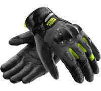 Guanti da moto Rebelhorn Defender nero-grigio-giallo fluo 3XL
