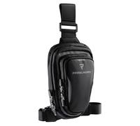 REBELHORN Hip II Borsa da gamba per moto | Tessuto | Cerniere con blocco automatico | Resistente alle intemperie | Scomparto per telefono in neoprene | Elementi riflettenti | Taglia S