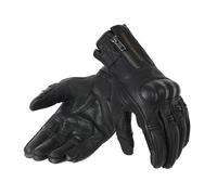 REBELHORN Hunter Guanti da Moto Uomo | Pelle | Protezioni per la Nocche | Perforazione delle Dita | Disegno Anatomico | Pad compatibili con il Touchscreen