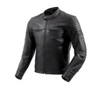 REBELHORN Hunter II Giacca da Moto Uomo | Pelle | Protezioni di Gomiti, Spalle e Schiena Livello 2 | 2 Canali di Ventilazione