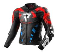REBELHORN Inferno Giacca da Moto Uomo | Pelle | Protezioni per Gomiti, Spalle e Schiena RE ZRO Livello 2 | Cursori per le Spalle | Gilet In&Out | Pannelli di Ventilazione