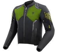 Rebelhorn Jax Giacca tessile da motocicletta impermeabile, nero/giallo, Taglia L