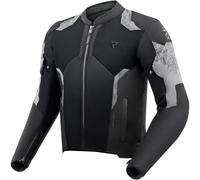Rebelhorn Jax Giacca tessile da motocicletta impermeabile, nero/grigio, Taglia M