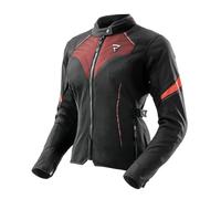 Giacca moto da donna Rebelhorn Jax nero-rosso 3XL