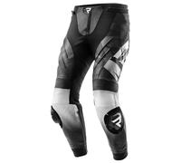 Pantaloni moto in pelle Rebelhorn Inferno bianco e nero 60