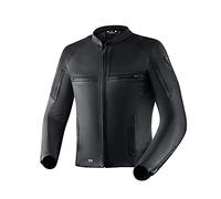 REBELHORN Runner III TFL Giacca da moto in pelle per uomo Protezioni per gomiti e spalle Elementi riflettenti 7 tasche per canali di ventilazione