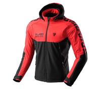 Giacca da moto Softshell Rebelhorn Slash nera e rossa 7XL