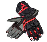 REBELHORN ST Long Guanti da moto in pelle lunghi per uomo Pannelli superfabric Pannelli in schiuma SAS-TEC Ventilazione Elementi flessibili Cuscinetti compatibili con touchscreen
