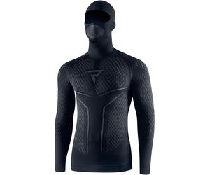Rebelhorn Therm 2 Camicia funzionale a maniche lunghe con passamontagna, nero/grigio, Taglia XS/S