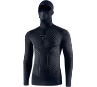 Rebelhorn Therm 2 Camicia funzionale a maniche lunghe con passamontagna, nero-grigio, taglia XS S per maschi