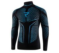 REBELHORN Therm II Maglia Funzionale da Moto da Uomo Manica Lunga Abbigliamento Termoattivo Ultraleggera e Morbida per Le giornate Fredde