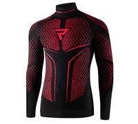 REBELHORN Therm II Maglia Funzionale da Moto da Uomo Manica Lunga Abbigliamento Termoattivo Ultraleggera e Morbida per Le giornate Fredde