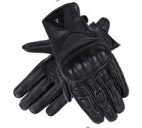 REBELHORN Thug II Guanti da Moto Uomo | Pelle di capra | Perforato | Pannelli SAS-TEC per assorbire l'impatto | Fodera traspirante | Supporto per touch screen