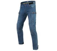 REBELHORN Urban III Jeans da Moto Uomo | Fodera in Fibra Aramidica | Protezioni per Ginocchia e Fianchi Livello 2 | Fori di Ventilazione | 7 Tasche | Loose Fit