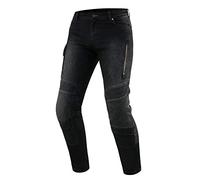 REBELHORN Vandal Jeans da Moto Uomo | Fodera in Fibra Aramidica | Protezioni per Ginocchia e Fianchi SAS-Tec | Tasca per Protezione del Coccige | 2 Canali di Ventilazione | Tapered Fit