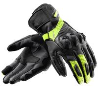 Guanti da moto Rebelhorn Viper nero-grigio-giallo fluo M