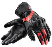 Guanti In Pelle Rebelhorn Viper Nero Grigio Rosso Fluo 3XL