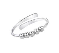 Rebellious Anelli regolabili alla moda con perline rotanti gioielli struttura in rame adatto per incontri e abbigliamento da ufficio. Regolabile, come descritto