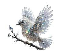 Rebellious Artistico Acrilico Bluebird Sun Catcher Decorazione Cristallo Opera D'arte Hanging Ornamento Per Asili Cappotto Natura Temi Acrilico Macchiato Vetro Ornamento
