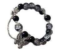 Rebellious Bracciale con farfalla unico braccialetto portatile per le donne l'individualità e l'eleganza della natura del braccialetto ispirato al tesoro, Taglia unica, come descritto