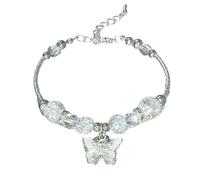 Rebellious Bracciale con farfalla unico braccialetto portatile per le donne l'individualità e l'eleganza della natura del braccialetto ispirato al tesoro, Taglia unica, come descritto