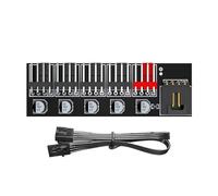 Rebellious Computer Case Ventola Hub Con 5 Porte 4 Pin Distribuzione Migliora Il Raffreddamento E La Facilità Di Installazione